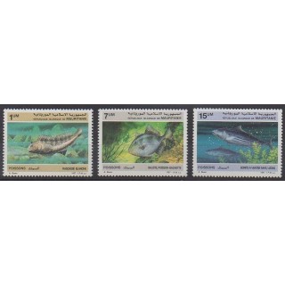 Buy this set of stamps of Mauritania of the year 1988 (Nb 602/604).