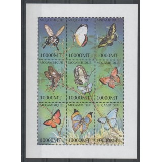 Timbres - Mozambique - 2002 - No 1881/1889 - papillons