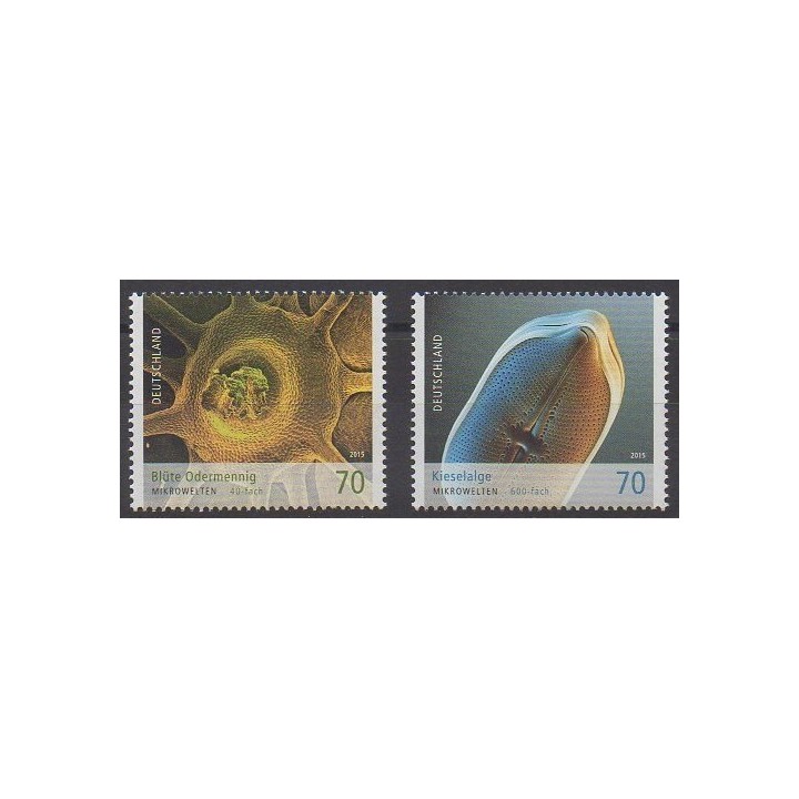 Acheter cette série de timbres d'Allemagne de l'année 2015 (No 3000/3001).