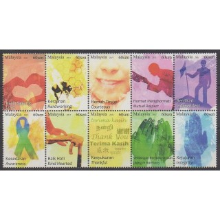 Acheter cette série de timbres de Malaisie de l'année 2011 (No 1520/1529).