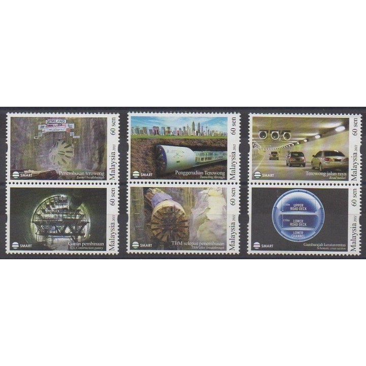 Acheter cette série de timbres de Malaisie de l'année 2011 (No 1564/1569).