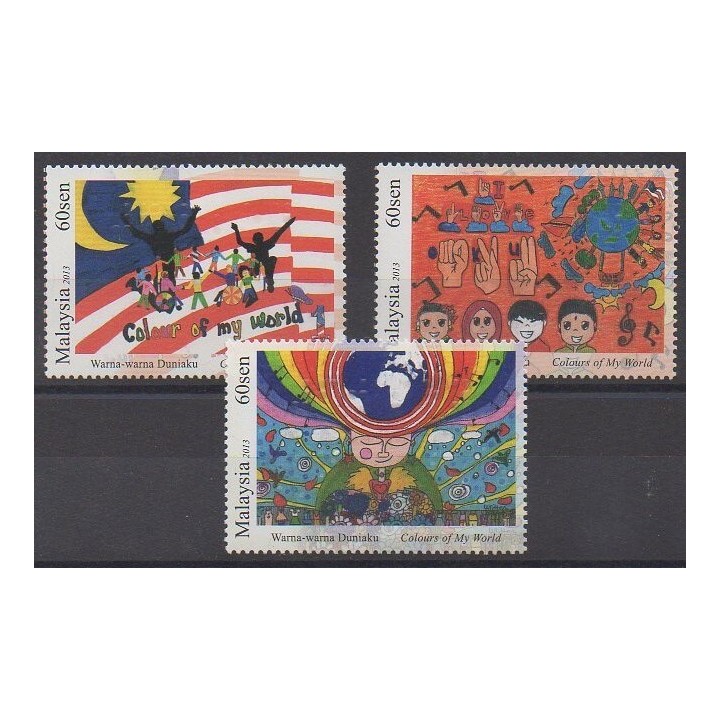 Acheter cette série de timbres de Malaisie de l'année 2013 (No 1689/1691).