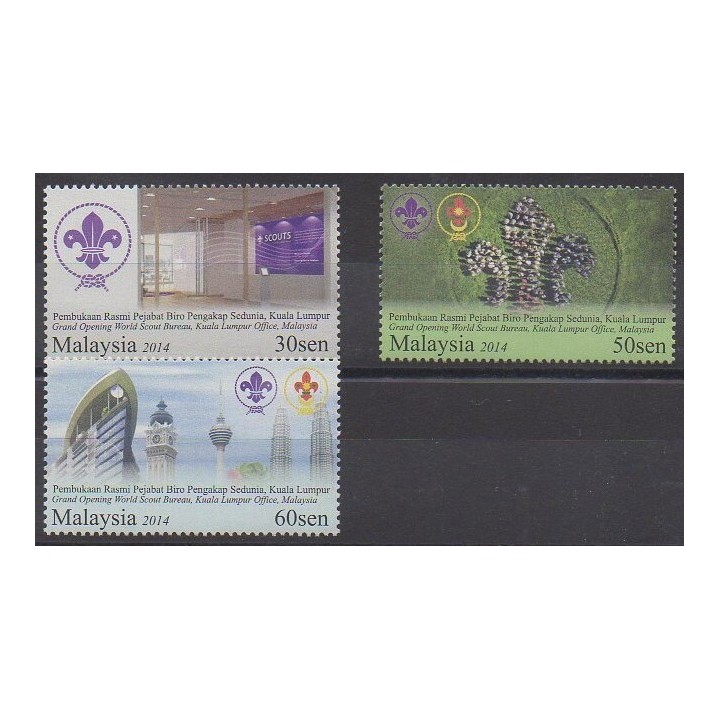 Acheter cette série de timbres de Malaisie de l'année 2014 (No 1726/1728).