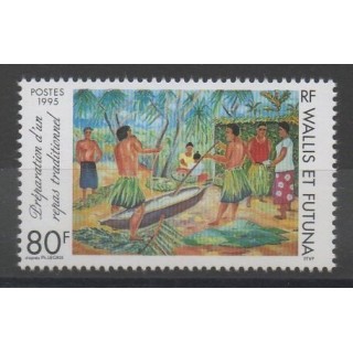 Timbres - Wallis et Futuna  - 1995 - No 472 - peinture