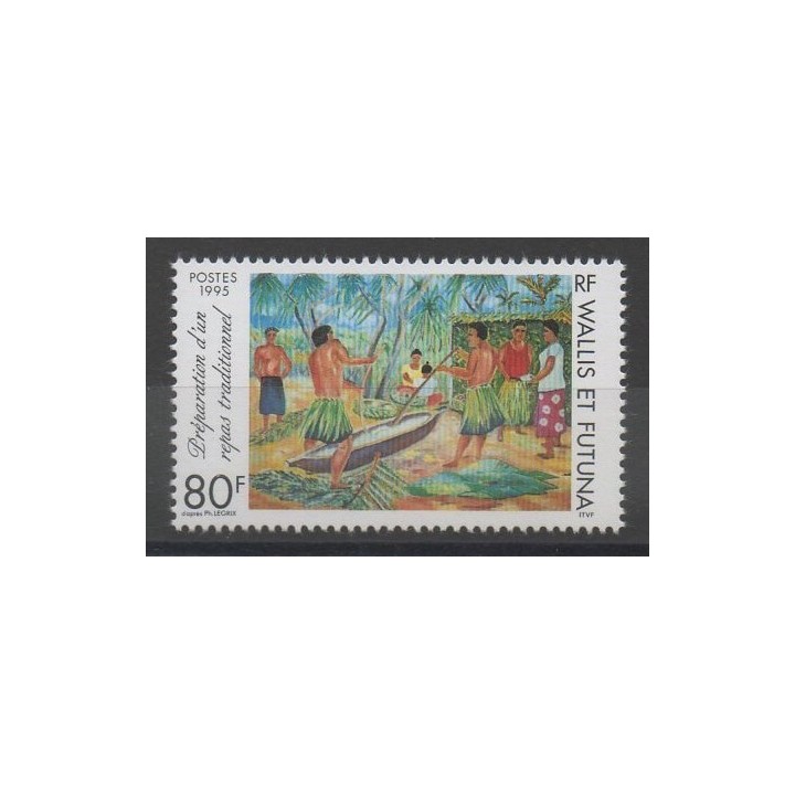 Timbres - Wallis et Futuna  - 1995 - No 472 - peinture