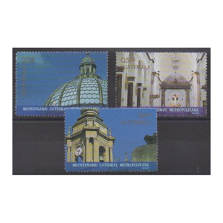 Acheter cette série de timbres du Guatemala de l'année 2015 (No 706/708).