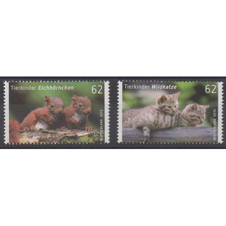 Allemagne - 2015 - No 2936/2937 - Animaux