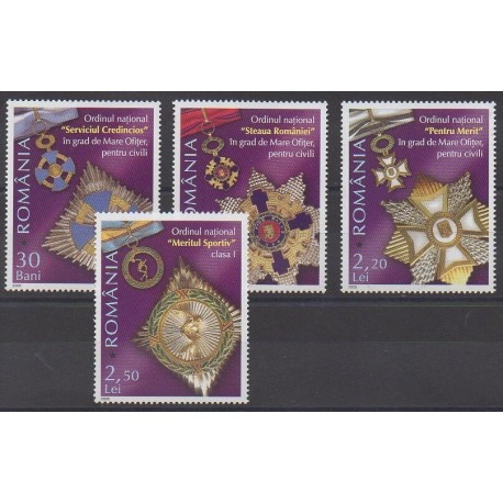 Roumanie - 2006 - No 5158/5161 - Monnaies, billets ou médailles