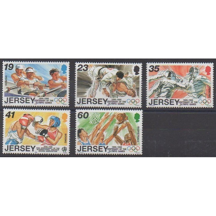 Buy this set of stamps of Jersey of the year 1996 (Nb 736/740).