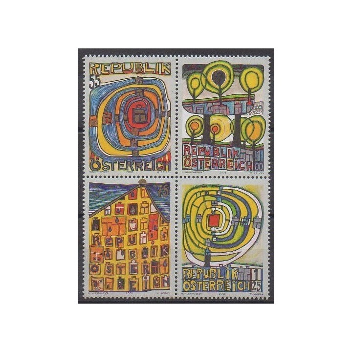 Acheter cette série de timbres d'Autriche de l'année 2008 (No 2592/2595).