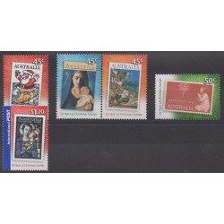 Australia - 2007 - Nb 2785/2789 - Christmas - Stamps on stamps
