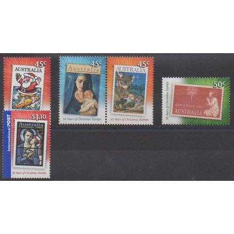 Australie - 2007 - No 2785/2789 - Noël - Timbres sur timbres