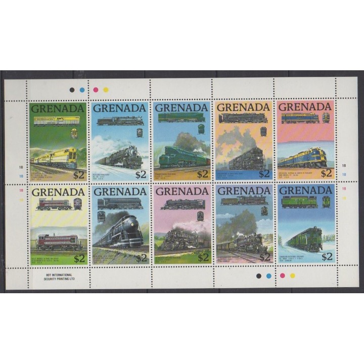 Acheter cette série de timbres de Grenade de l'année 1989 (No 1733/1742).