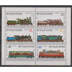 Bulgarie - 1988 - No 3149/3154 - Chemins de fer