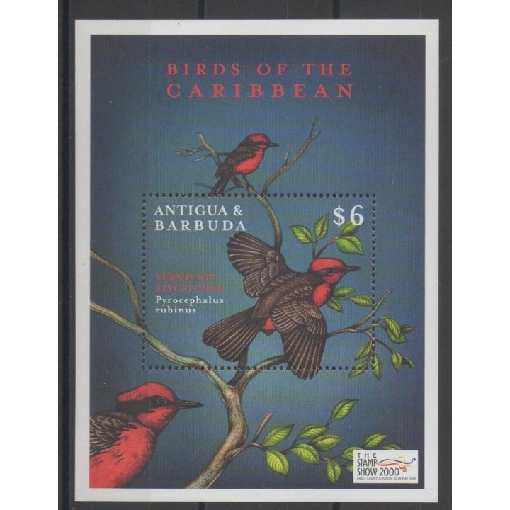Timbres - Antigua et Barbuda - 2000 - No BF 446 - oiseaux