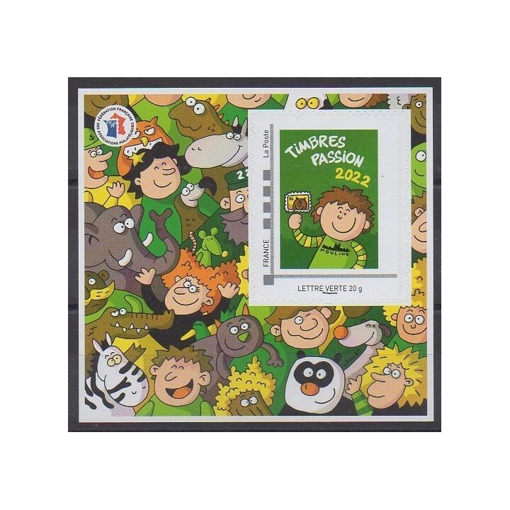 Buy this souvenir sheet  of France of the year 2022 (Nb FFAP 21).