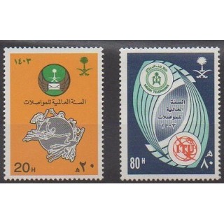 Buy this set of stamps of Saudi Arabia of the year 1983 (Nb 579/580).