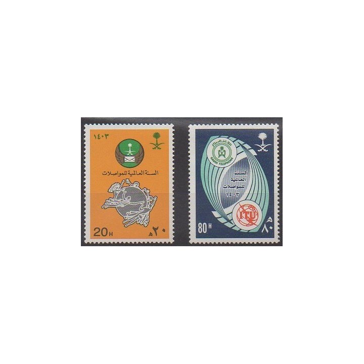 Buy this set of stamps of Saudi Arabia of the year 1983 (Nb 579/580).