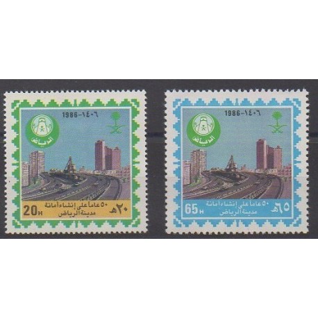 Saudi Arabia - 1986 - Nb 636/637 - Sights