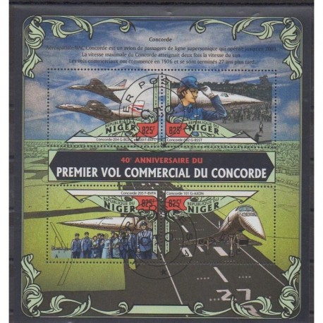 Niger - 2016 - Nb 3291/3294 - Planes - Used