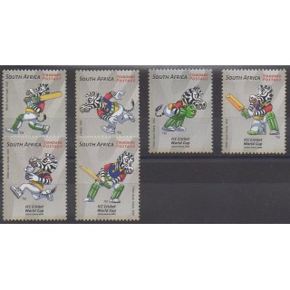 Acheter cette série de timbres d'Afrique du Sud de l'année 2002 (No 1216/1219 - 1232/1233).