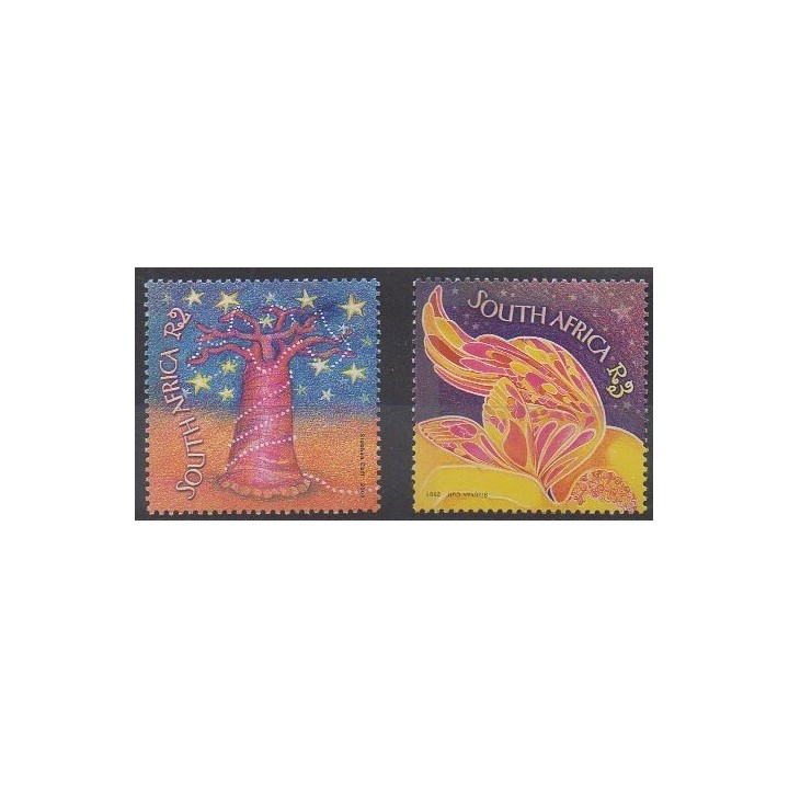 Buy this set of stamps of South Africa of the year 2001 (Nb 1193/1194).