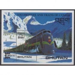 Bhutan - 1987 - Nb BF131 - Trains
