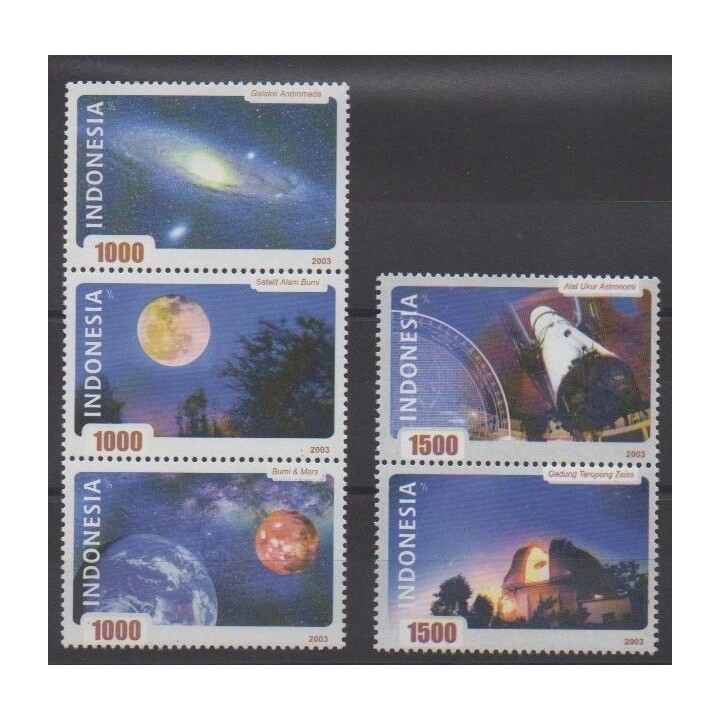 Acheter cette série de timbres d'Indonésie de l'année 2003 (No 2005/2009).