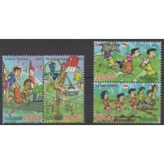 Acheter cette série de timbres d'Indonésie de l'année 2003 (No 2013/2016).