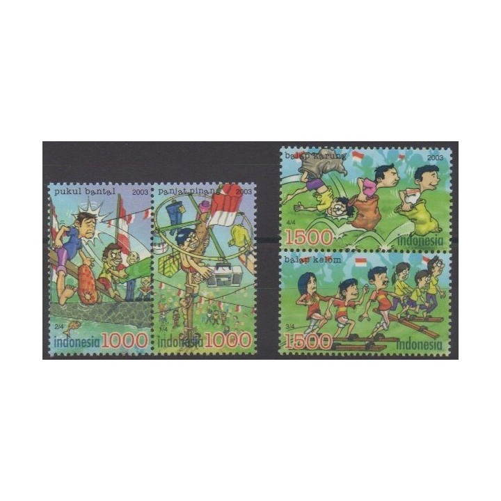 Acheter cette série de timbres d'Indonésie de l'année 2003 (No 2013/2016).