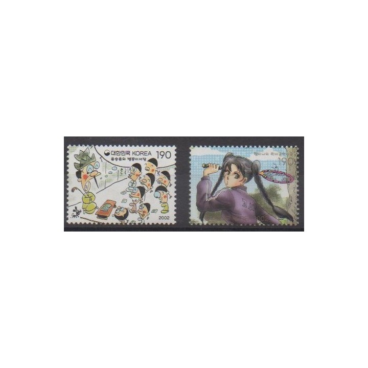 Acheter cette série de timbres de Corée du Sud de l'année 2002 (No 2046/2047).