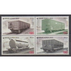 Corée du Sud - 2003 - No 2137/2140 - Chemins de fer