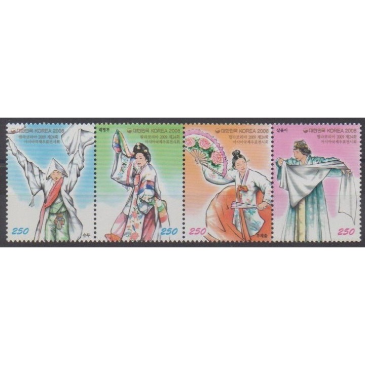 Buy this set of stamps of South Korea of the year 2008 (Nb 2427/2430).
