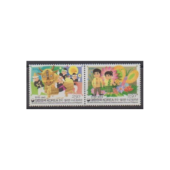 Buy this set of stamps of South Korea of the year 2009 (Nb 2480/2481).