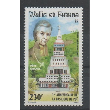 Wallis et Futuna - Poste aérienne - 1987 - No PA155 - églises