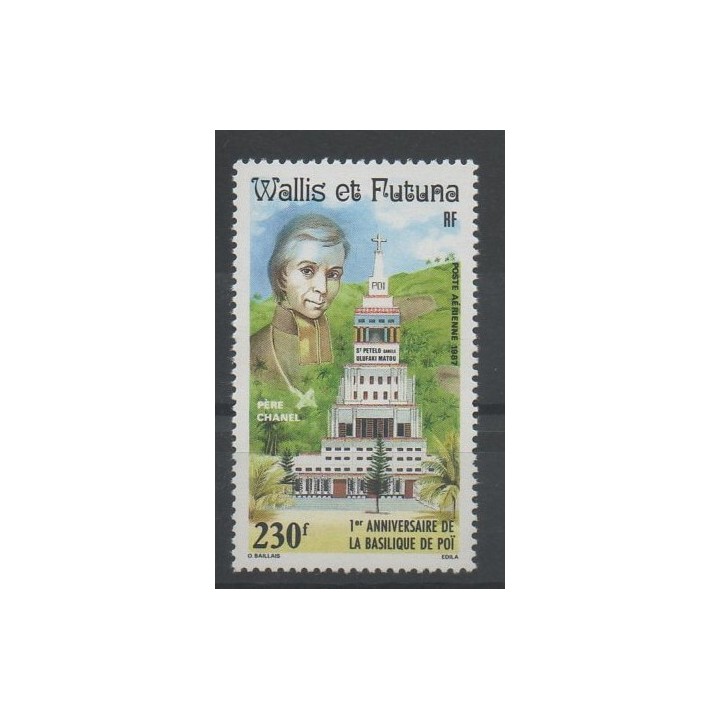 Stamps - Wallis and Futuna - Airmail - 1987 - Nb PA 155 - churches