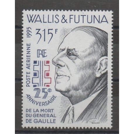 Wallis et Futuna - Poste aérienne - 1995 - No PA190 - De Gaulle