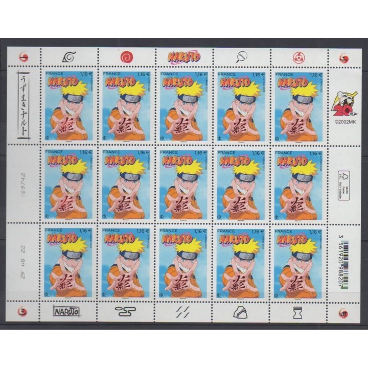 Buy this souvenir sheet  of France of the year 2022 (Nb F81 - Naruto).