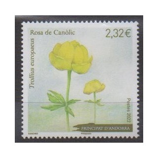 Buy this stamp of French Andorra of the year 2022 (Rosa de Canolic).