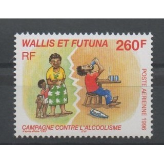 Timbres - Wallis et Futuna - Poste aérienne - 1996 - No PA 196 - santé ou croix-rouge