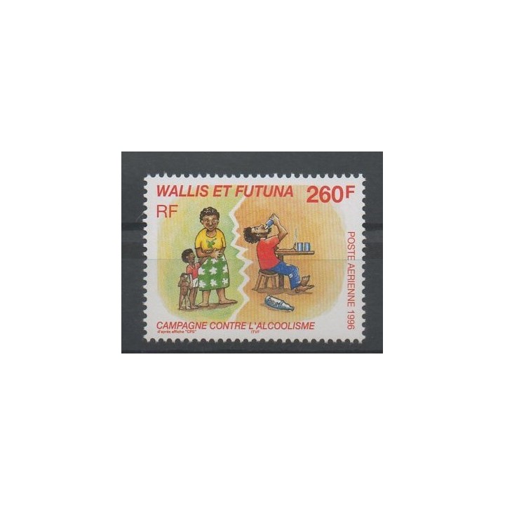 Timbres - Wallis et Futuna - Poste aérienne - 1996 - No PA 196 - santé ou croix-rouge
