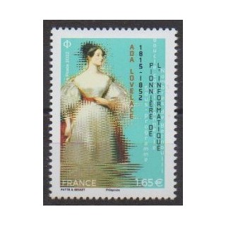 Buy this stamp of France of the year 2022 (Ada Lovelace).