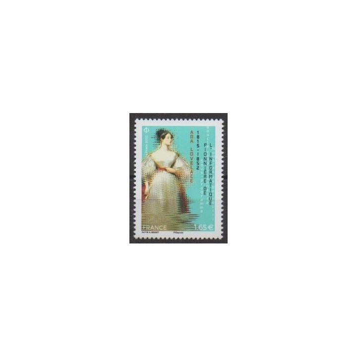 Buy this stamp of France of the year 2022 (Ada Lovelace).