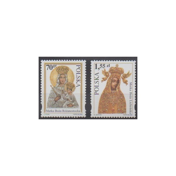 Acheter cette série de timbres de Pologne de l'année 2000 (No 3623/3624).