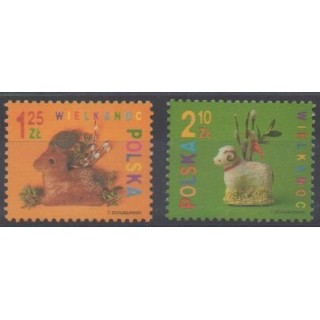 Acheter cette série de timbres de Pologne de l'année 2004 (No 3850/3851).