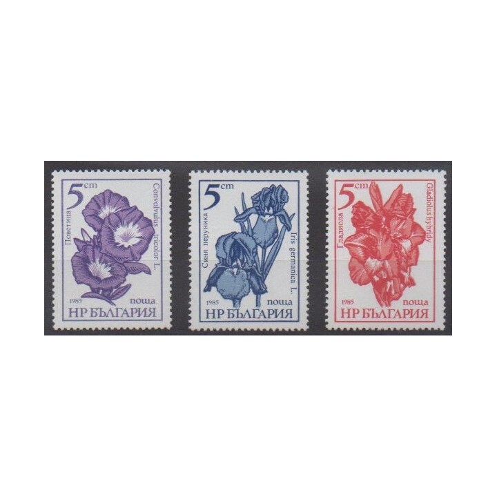 Acheter cette série de timbres de Bulgarie de l'année 1985 (No 2955/2957).