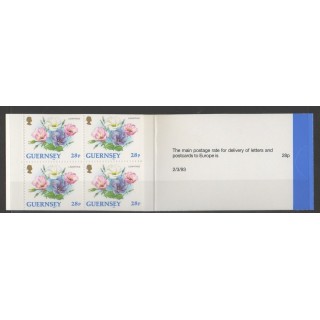 Timbres - Guernesey - 1993 - No C612a - fleurs