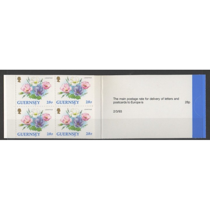 Timbres - Guernesey - 1993 - No C612a - fleurs