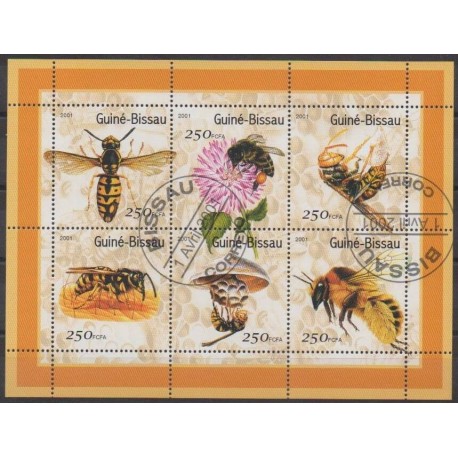 Guinée-Bissau - 2001 - No 819/824 - Insectes - Oblitérés