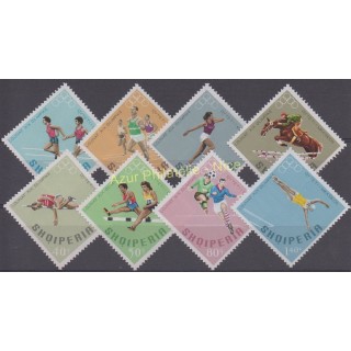 Timbres - Thème jeux olympiques d'été - Albanie - 1969 - No 1125/1132